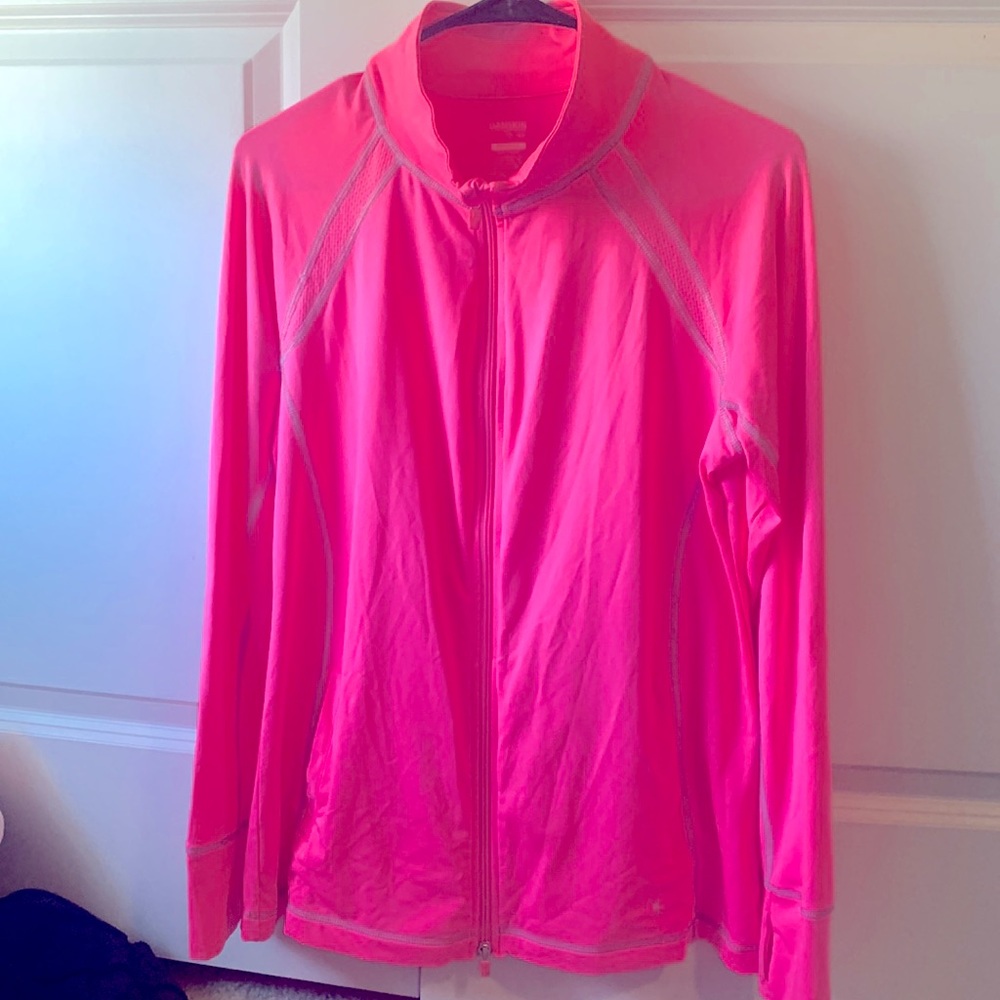 Highlighter pink Danskin full zip active jacket